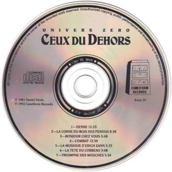 CD Univers Zero: Ceux Du Dehors