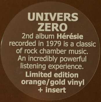 LP Univers Zero: Heresie LTD | CLR