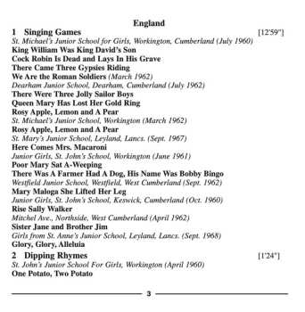 CD Unknown Artist: Children's Singing Games