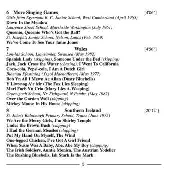 CD Unknown Artist: Children's Singing Games