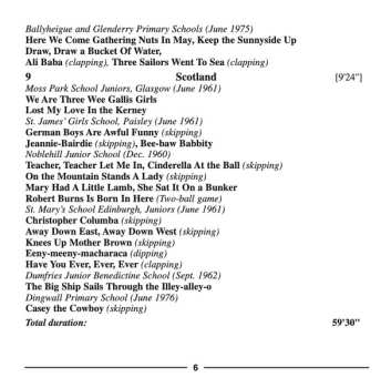 CD Unknown Artist: Children's Singing Games