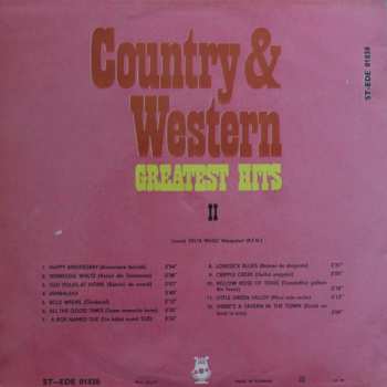 LP Unknown Artist: Country & Western Greatest Hits II
