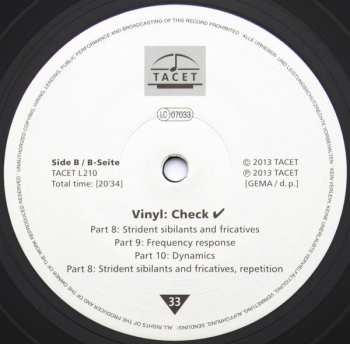 LP Unknown Artist: Vinyl: Check LTD