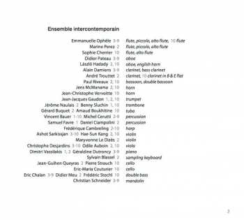 CD Ensemble Intercontemporain: Fantaisie Mécanique / Xi / Akrostichon-Wortspiel / Double Concerto