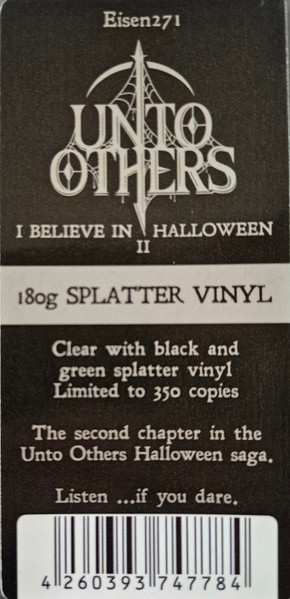 LP Unto Others: I Believe In Halloween II CLR