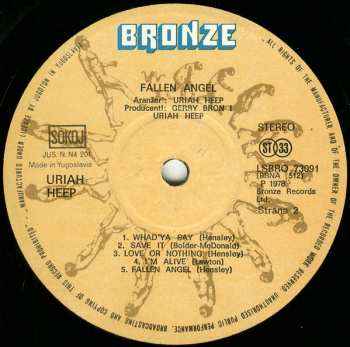 LP Uriah Heep: Fallen Angel