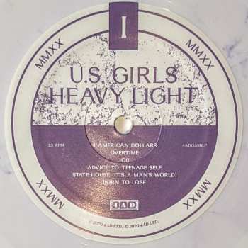 LP U.S. Girls: Heavy Light LTD | CLR
