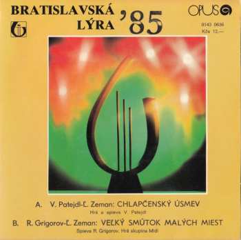 Album Vašo Patejdl: Chlapčenský Úsmev / Veľký Smútok Malých Miest
