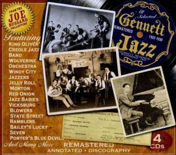 4CD/Doos Various: Gennett Jazz 1922-1930