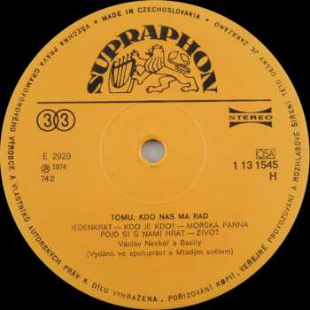 LP Bacily: Tomu, Kdo Nás Má Rád