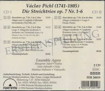 2CD Václav Pichl: Die Streichtrios Op.7 Nr. 1-6
