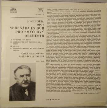 LP The Czech Philharmonic Orchestra: Smyčcová Serenáde Es Dur