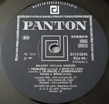 LP Václav Vačkář: Skladby Václava Vačkáře