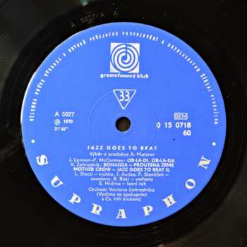 LP Václav Zahradník Big Band: Jazz Goes To Beat