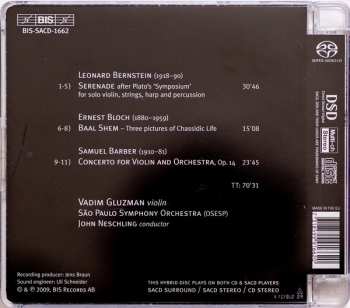 SACD Leonard Bernstein: Serenade / Baal Shem / Concerto 