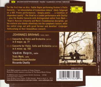 CD Johannes Brahms: Violin Concerto - Double Concerto