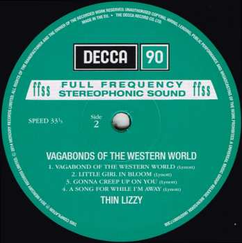 LP Thin Lizzy: Vagabonds Of The Western World