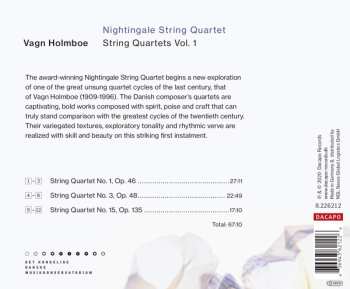 CD Vagn Holmboe: String Quartets Vol. 1