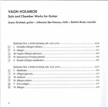 CD Vagn Holmboe: Solo And Chamber Works For Guitar
