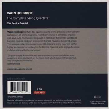 7CD/Doos Vagn Holmboe: The Complete String Quartets