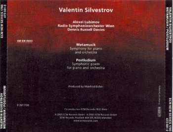 CD Valentin Silvestrov: Metamusik / Postludium