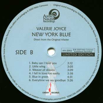 LP Valerie Joyce: New York Blue LTD | NUM