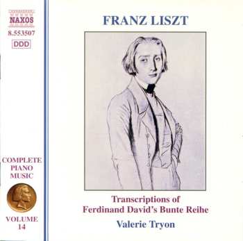 CD Franz Liszt: Franz Liszt Complete Piano Music Volume 14 - Transcriptions of Ferdinand David's Bunte Reihe