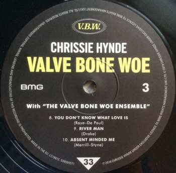 2LP Chrissie Hynde: Valve Bone Woe LTD