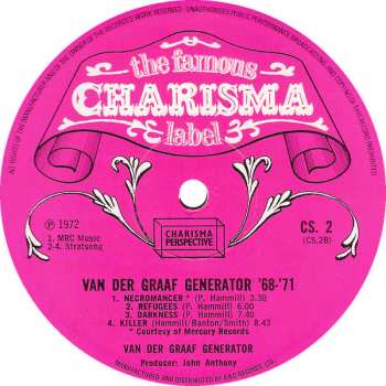 LP Van Der Graaf Generator: '68 - '71
