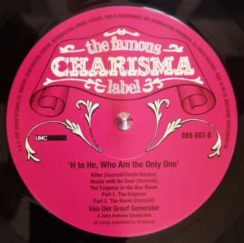 LP Van Der Graaf Generator: H To He Who Am The Only One