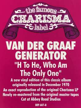 LP Van Der Graaf Generator: H To He Who Am The Only One