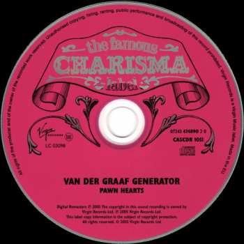 CD Van Der Graaf Generator: Pawn Hearts