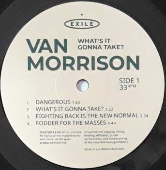2LP Van Morrison: What's It Gonna Take?