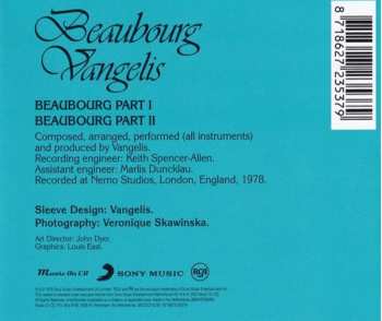 CD Vangelis: Beaubourg