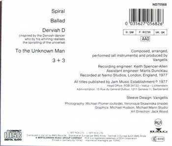 CD Vangelis: Spiral