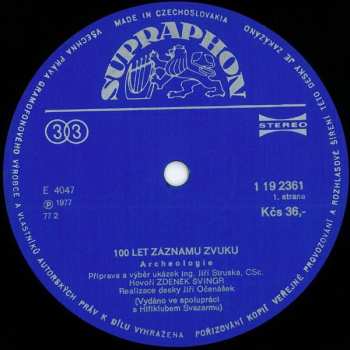 2LP/Doos Various: 100 Let Záznamu Zvuku = 100 Years Of Recorded Sound 1877-1977