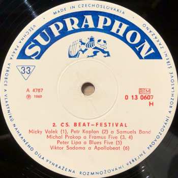 LP Various: 2. Československý Beat-festival