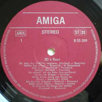 LP Various: 20 × Beat