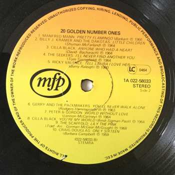 LP Various: 20 Golden Number Ones