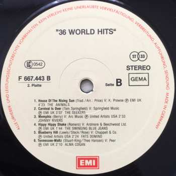 3LP/Doos Various: 36 World Hits