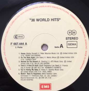 3LP/Doos Various: 36 World Hits