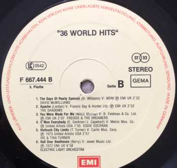 3LP/Doos Various: 36 World Hits