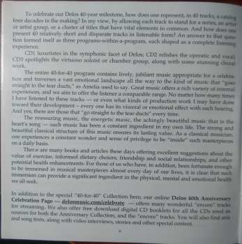 3CD Various: 40 Tracks For 40 Years (Delos' 40th Anniversary Celebration!)