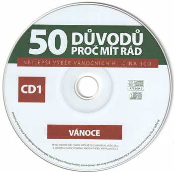 3CD Various: 50 Důvodů Proč Mít Rád Vánoce