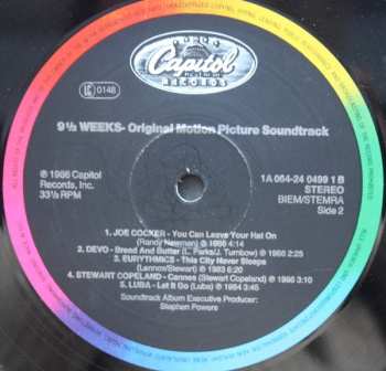 LP Various: 9½ Weeks (Original Motion Picture Soundtrack)
