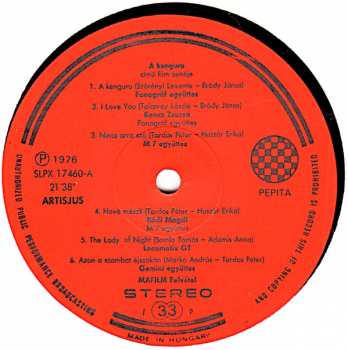 LP Various: A Kenguru Zenéje (Original Sound Track Recording From The Film The Kangaroo)