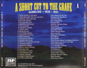 4CD/Doos Various: A Short Cut To The Grave (Gin, Justice, Jail & Judgement 1924-1942)
