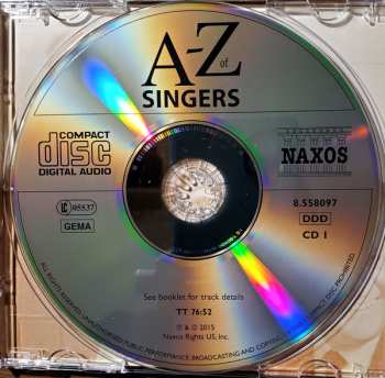 4CD/Doos Various: A-Z of Singers by David Patmore