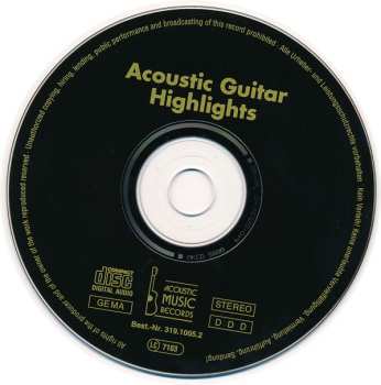 CD Various: Acoustic Guitar Highlights Vol. 1