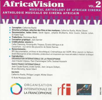 CD Various: AfricaVision Vol. 2 - Musical Anthology Of African Cinema / Anthologie Musicale Du Cinema Africain - 50 Ans De Cinema Africain / 50 Years Of African Cinema